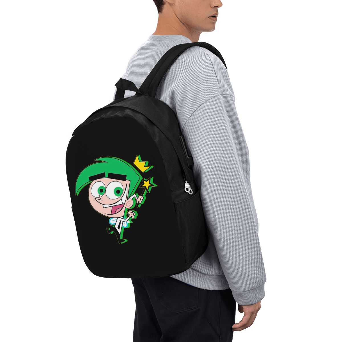 Women Bags For College - Fairly Oddparents Cosmo Backpack Travel Notebook