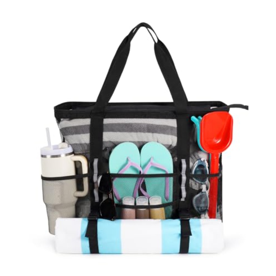 Women X Bags - Mesh Beach Bag for Women Beach