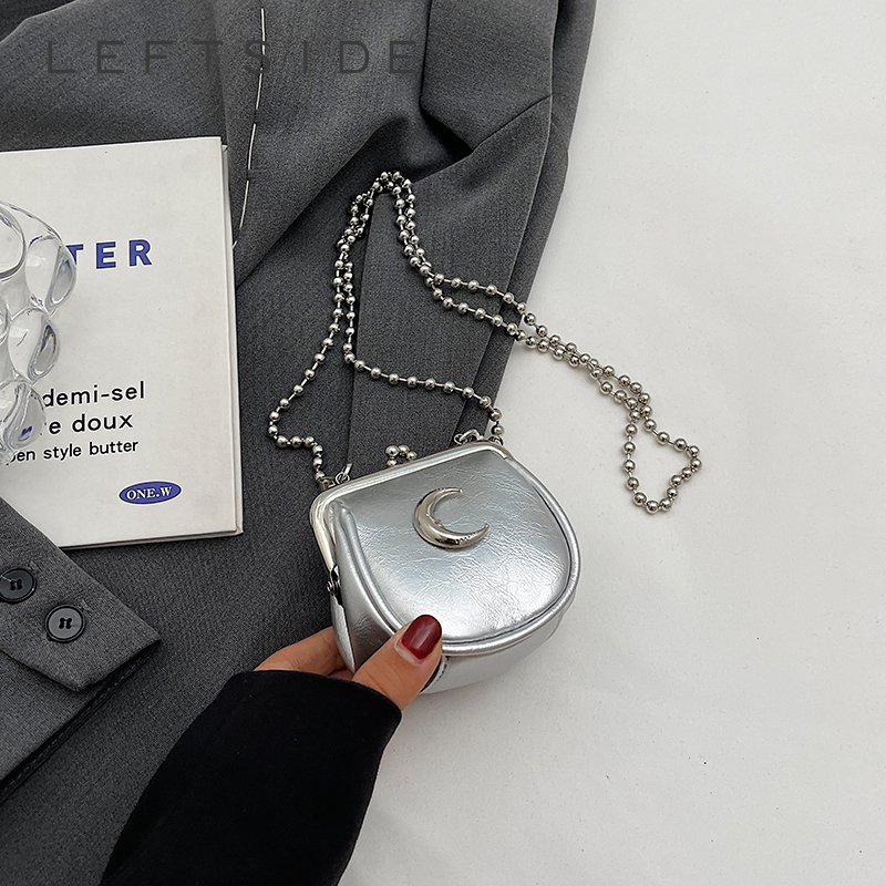 Women Bags Trend 2025 - Silver Mini Cute Crossbody Bags for