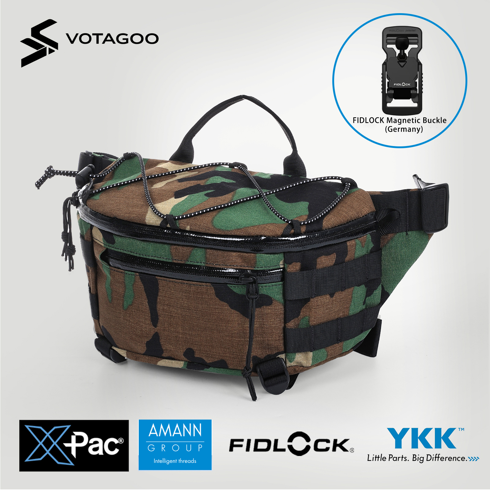 VOTAGOO X-Pac Nylon Waist Bag  - Women X Bags ulasan dan harga