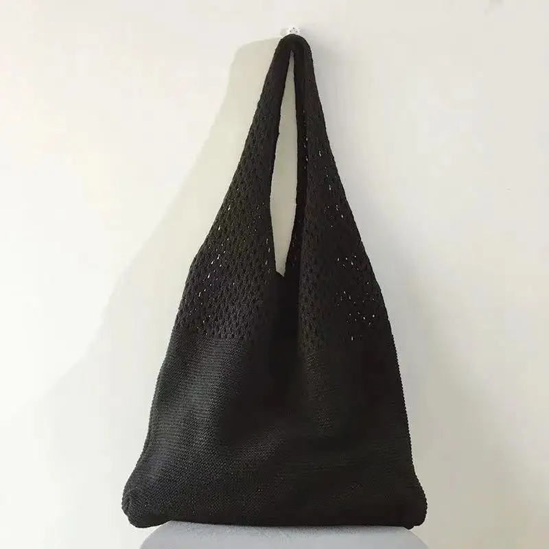 New Trend Women's Bag Crochet  - Crochet Market Bag ulasan dan harga