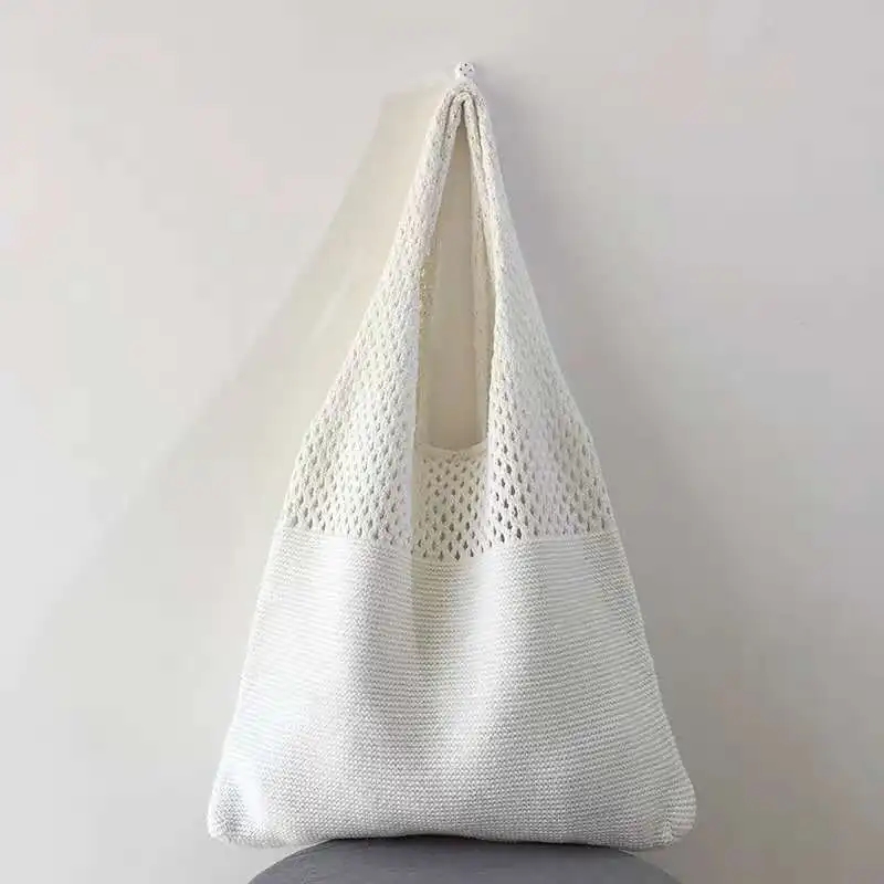 New Trend Women's Bag Crochet  - Crochet Market Bag ulasan dan harga