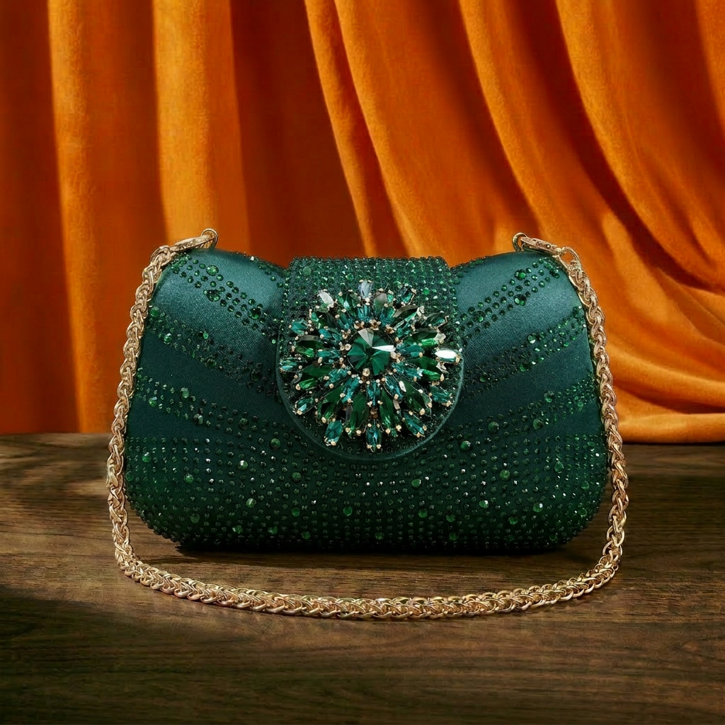 2026 Women's Elegant Green Rhi - Women Bags 2026 Trends ulasan dan harga