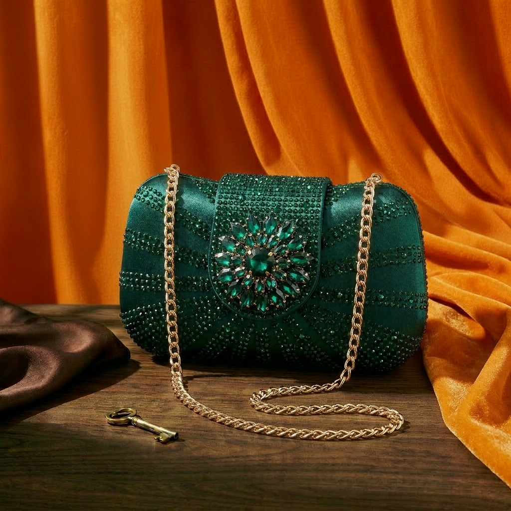 2026 Women's Elegant Green Rhi - Women Bags 2026 Trends ulasan dan harga