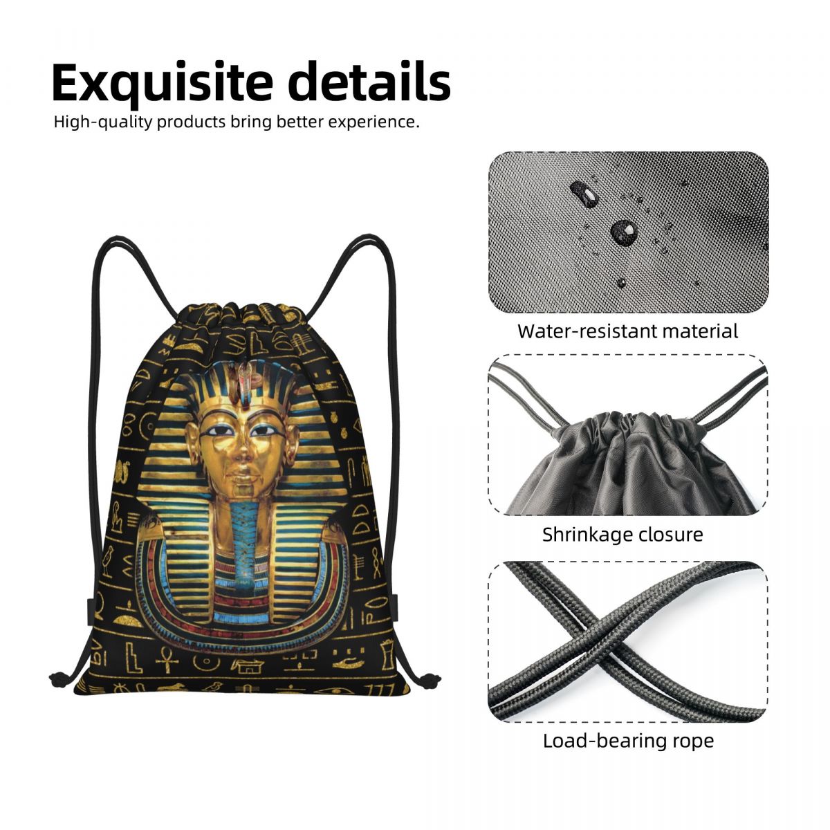 Custom Ancient Gold Pharaoh Eg - Women Bags Egypt ulasan dan harga