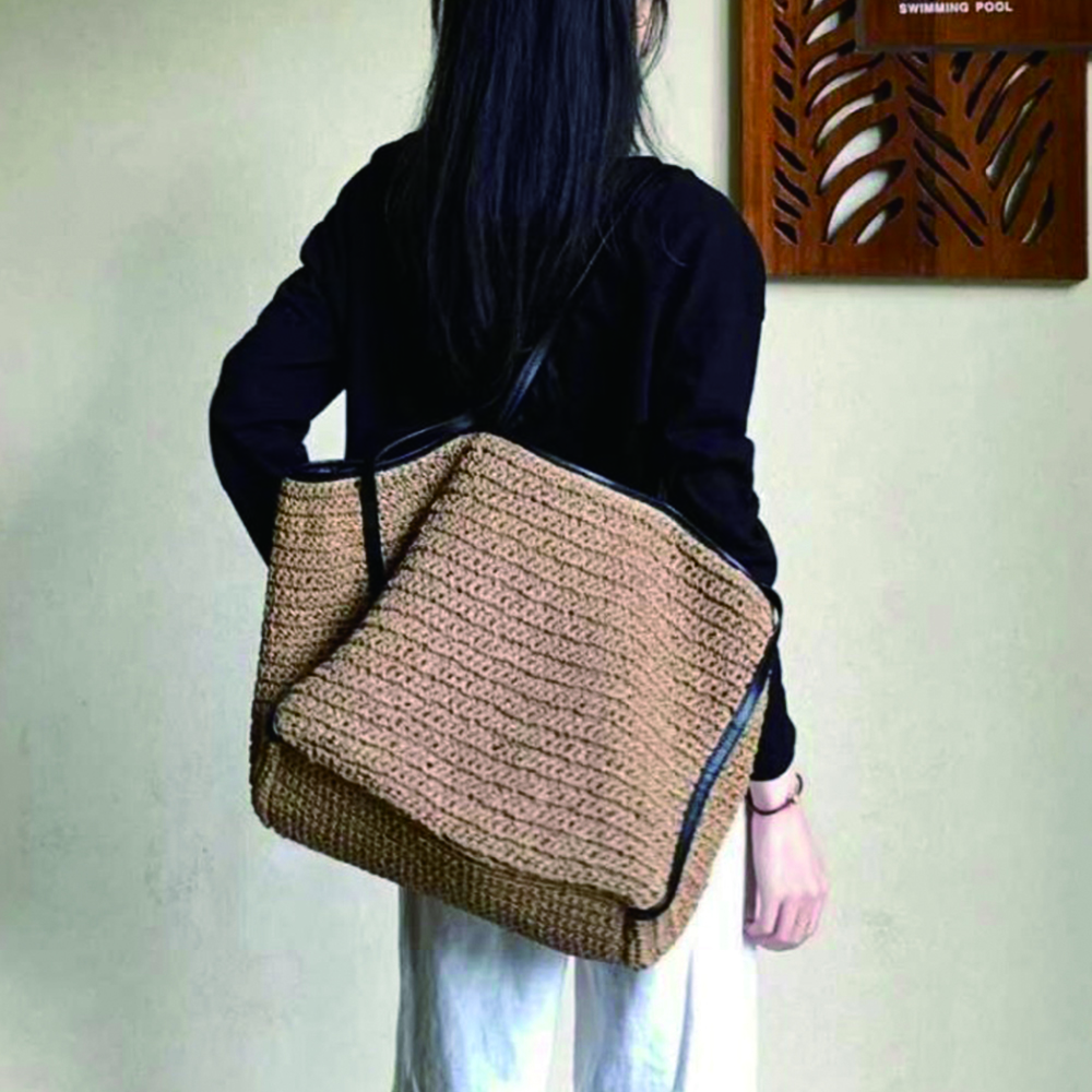 NEW Woven Designer Bags for Wo - Crochet Market Bag ulasan dan harga
