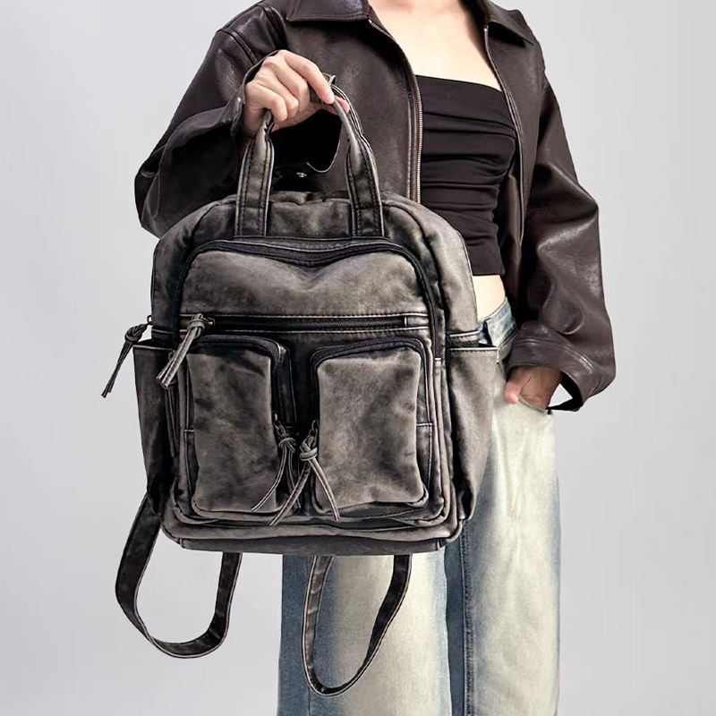 Luxury Soft Washed Pu Leather  - Women Bags For College ulasan dan harga