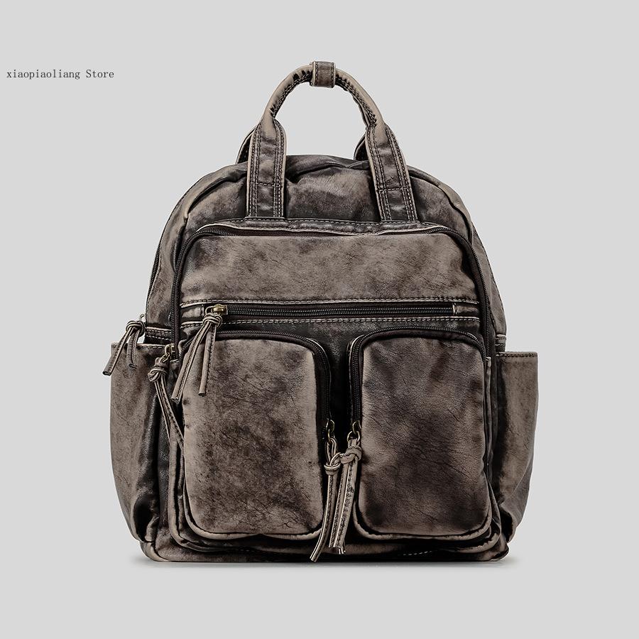 Luxury Soft Washed Pu Leather  - Women Bags For College ulasan dan harga