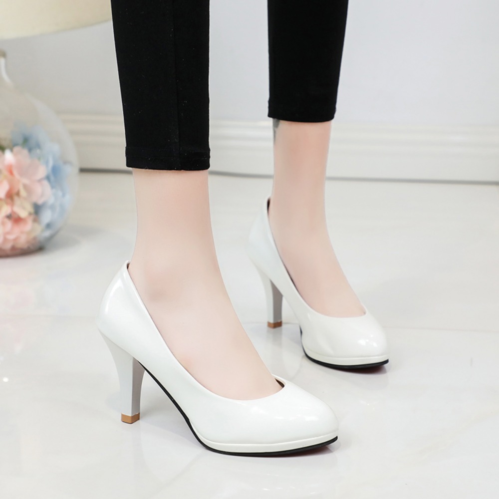 High Heels Shoes Women White W - Women Bags Ysl ulasan dan harga