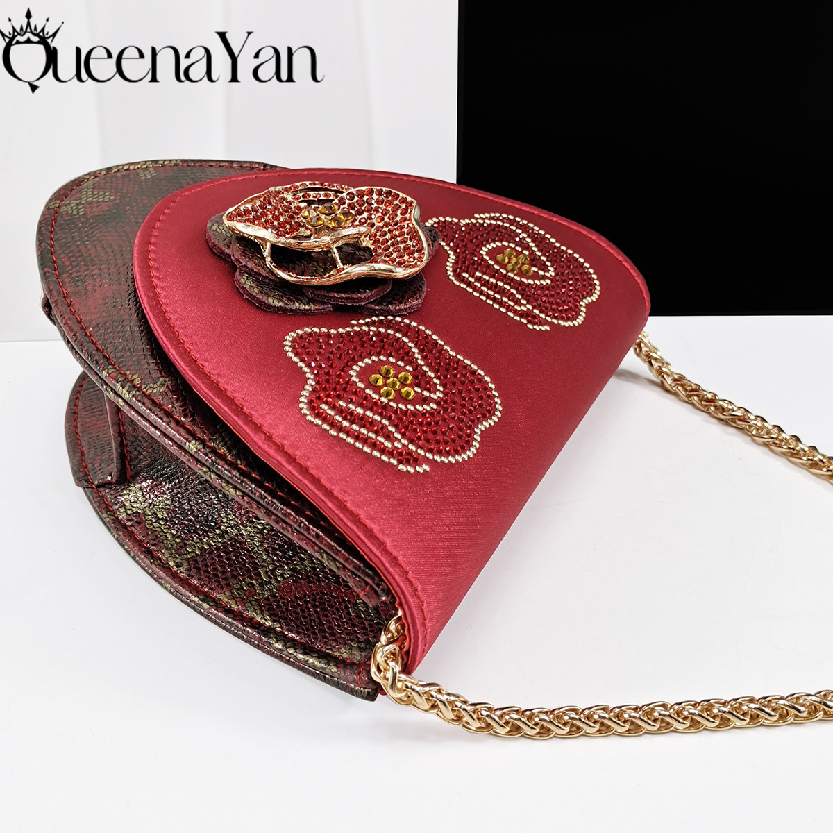 Queena Yan 2025 Red&Wine Color - Women Bags Designer ulasan dan harga