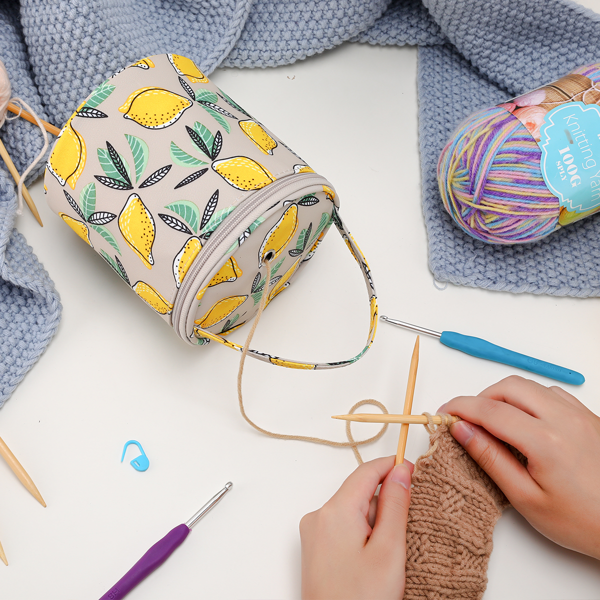 Empty Small Yarn Storage Bag L - Crochet Market Bag ulasan dan harga