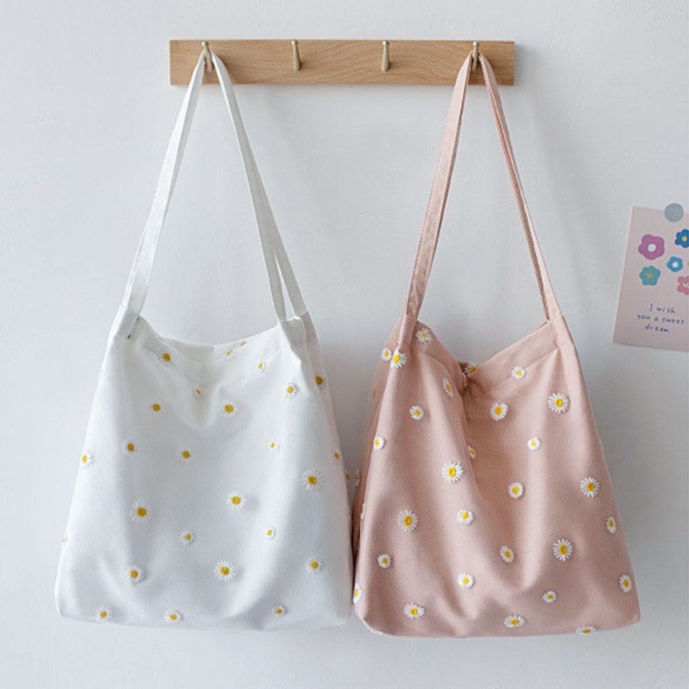 Women Canvas Bags Girls Shoppi - Crochet Market Bag ulasan dan harga