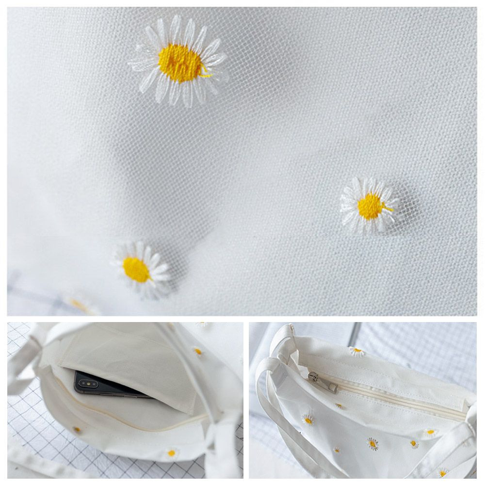 Women Canvas Bags Girls Shoppi - Crochet Market Bag ulasan dan harga