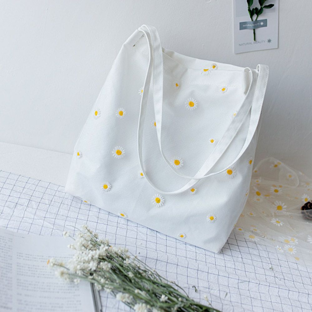 Women Canvas Bags Girls Shoppi - Crochet Market Bag ulasan dan harga