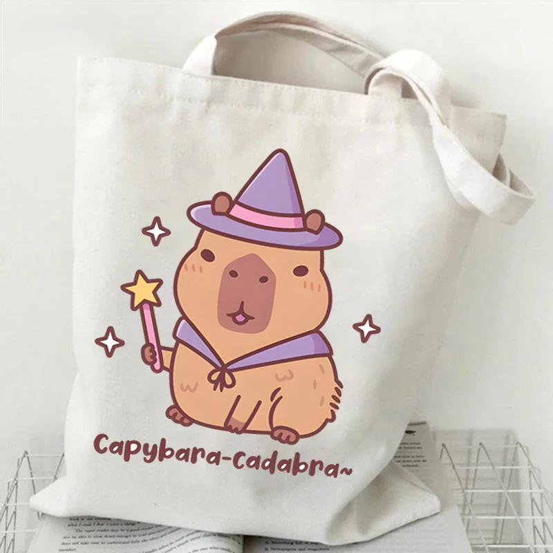 Bobo Tea Capybara Graphics Wom - Shopper Tote Canvas ulasan dan harga