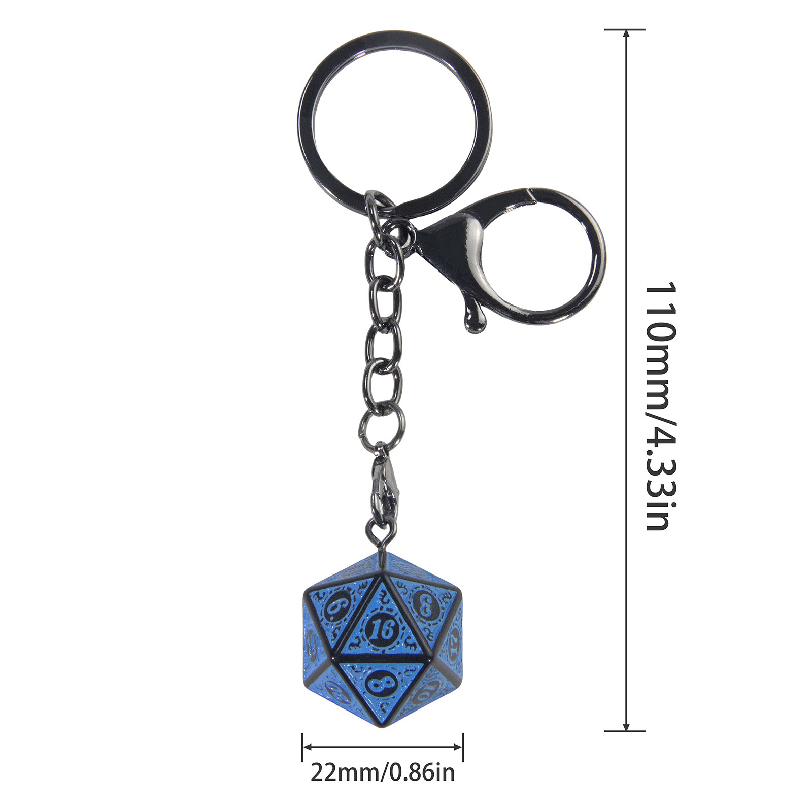 Unique DND Dice Keyring 3D D20 - Women X Bags ulasan dan harga