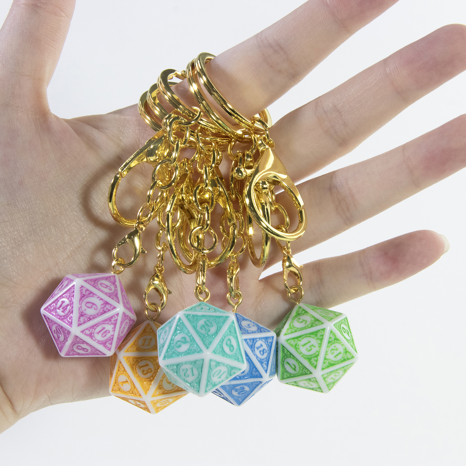 Unique DND Dice Keyring 3D D20 - Women X Bags ulasan dan harga