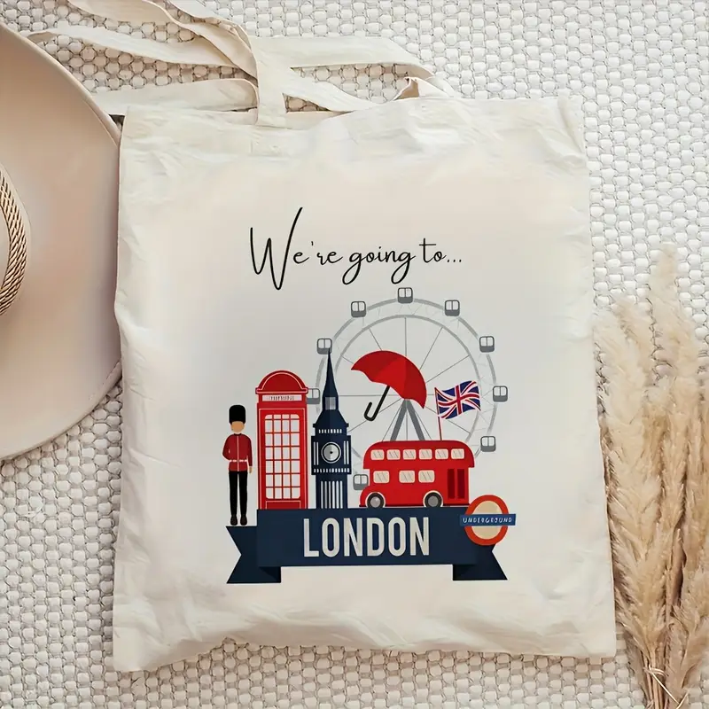 London Landmark Bus Phone Boot - Shopper Tote Canvas ulasan dan harga