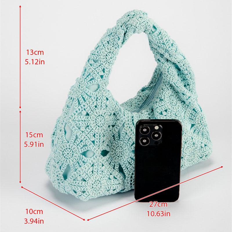 XMESSUN New Trend Lace Hollowe - Crochet Market Bag ulasan dan harga