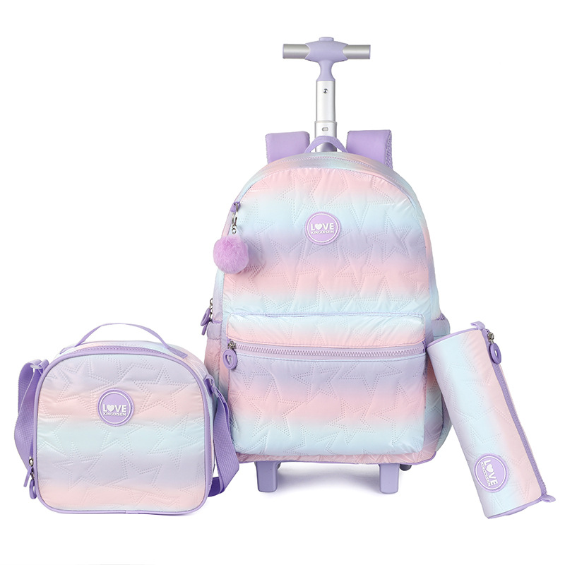 School Backpack set Rolling Ba - Women'S Kipling Bags ulasan dan harga