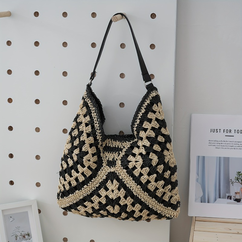 Fashion Bohemian Large Capacit - Crochet Market Bag ulasan dan harga