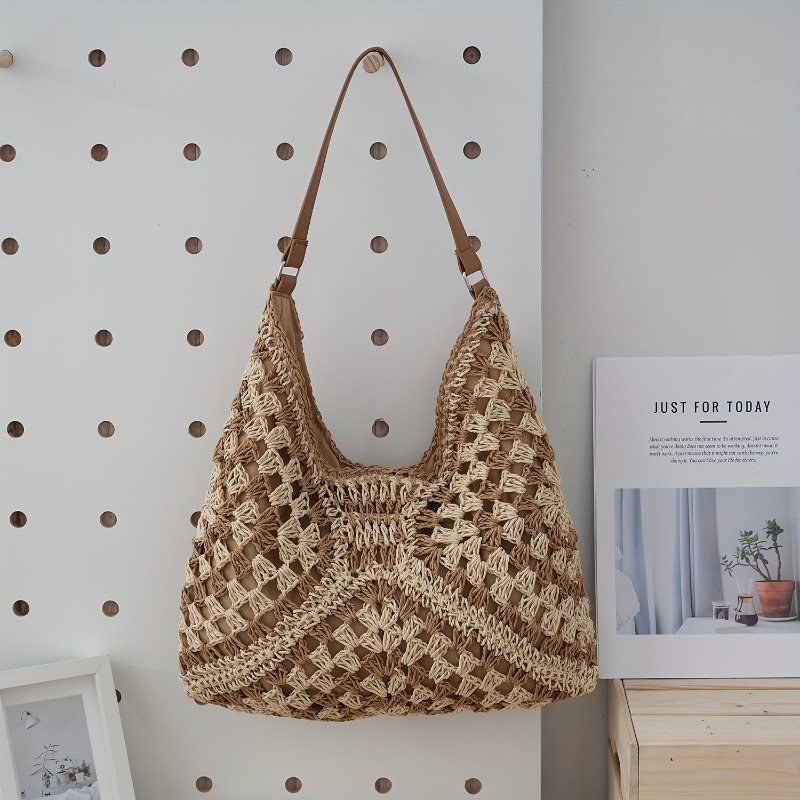 Fashion Bohemian Large Capacit - Crochet Market Bag ulasan dan harga