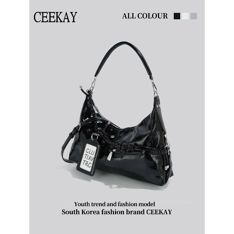 2026 CEEKAY Glossy Leather Hob - Women Bags 2026 Trends ulasan dan harga