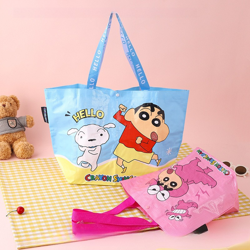 Crayon Shin-chan Cartoon Canva - Shopper Tote Canvas ulasan dan harga