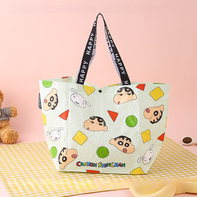 Crayon Shin-chan Cartoon Canva - Shopper Tote Canvas ulasan dan harga