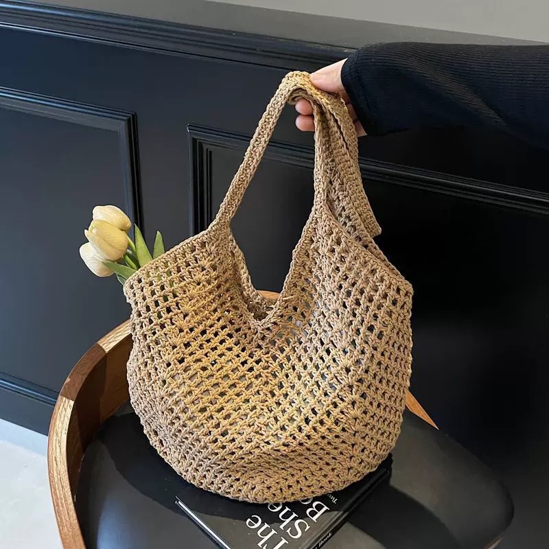 New Casual Beach Bag Woven Hol - Women Bags Manufacturer ulasan dan harga