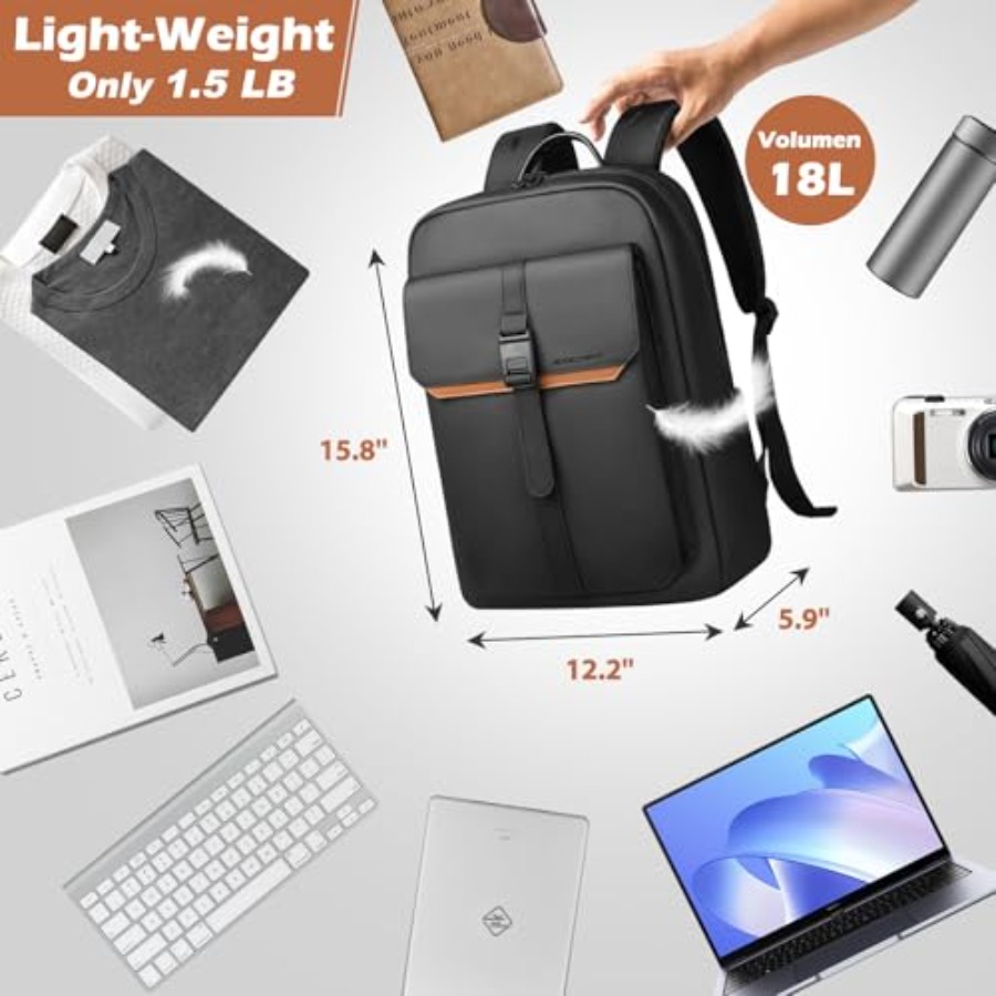 Slim Laptop Backpack for Men W - Women Bags Work ulasan dan harga