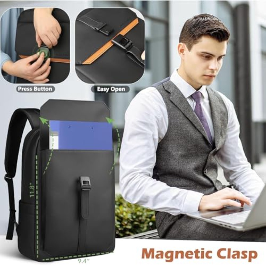 Slim Laptop Backpack for Men W - Women Bags Work ulasan dan harga