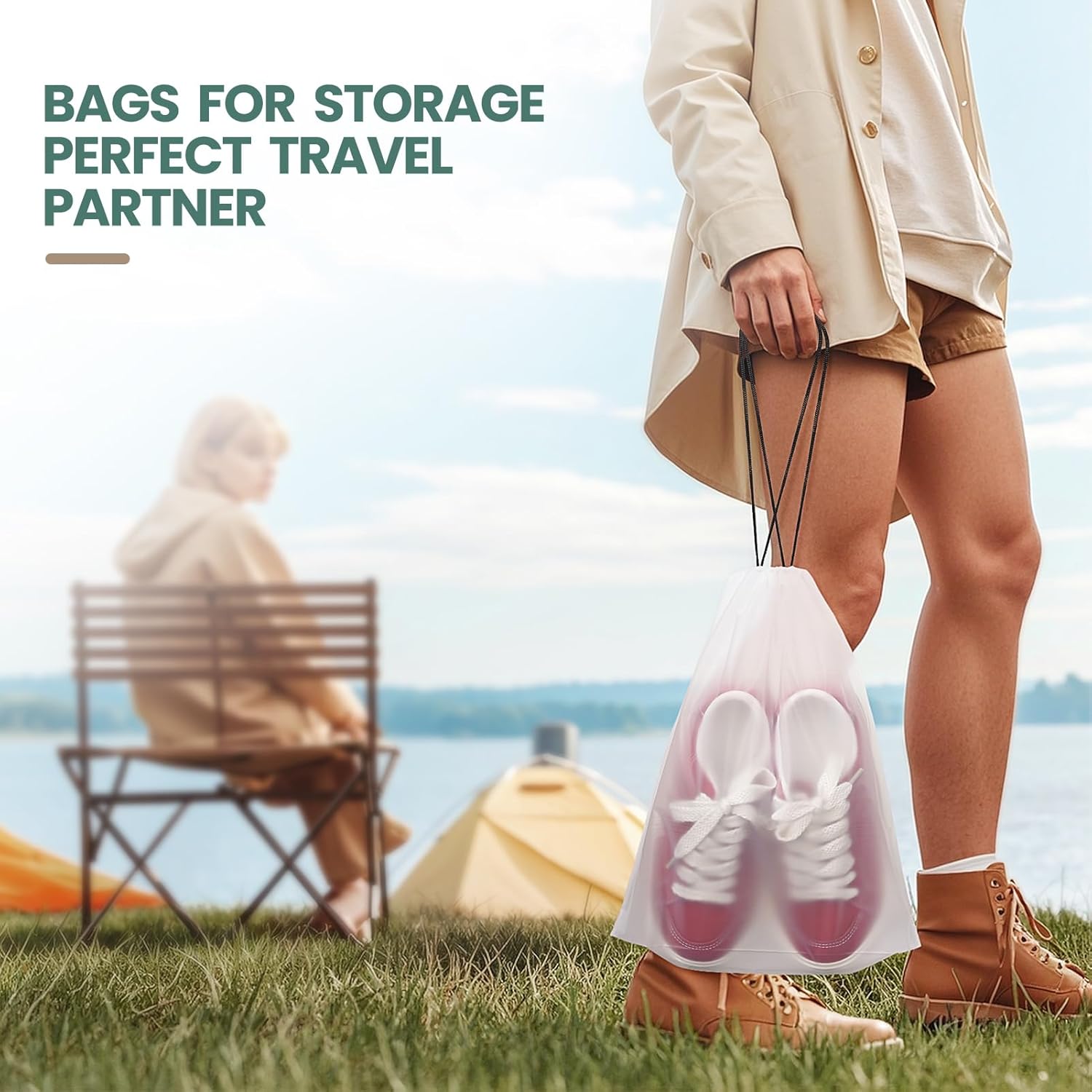 23 Pack Shoe Bags for Travel,  - Women X Bags ulasan dan harga