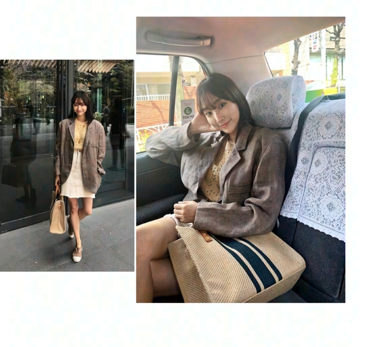 2026 New Striped Canvas Tote B - Women Bags Office ulasan dan harga