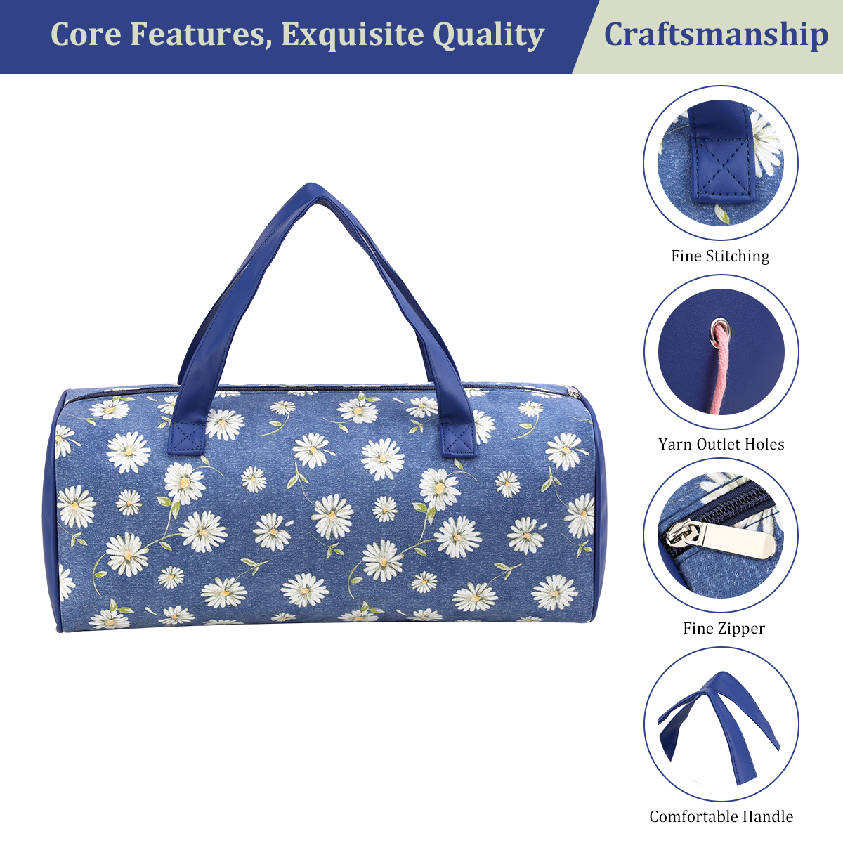 Portable Yarn Crochet Hooks St - Crochet Market Bag ulasan dan harga