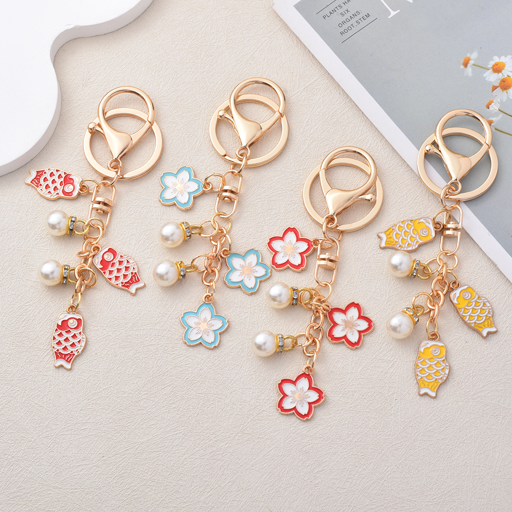 Pearl Keychain Charm Cute Chic - Women Bags Ysl ulasan dan harga